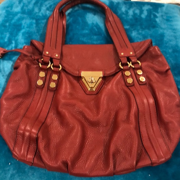 Pour la Victoire red leather bag - Picture 1 of 3